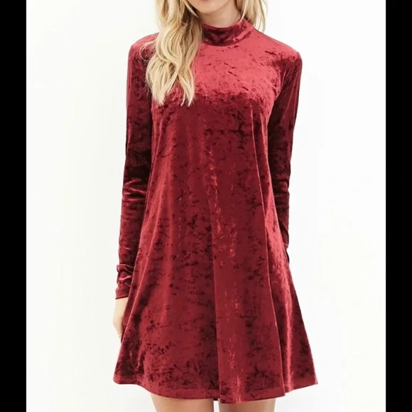 Forever 21 | Dresses | Forever 2 Burgundy Crushed Velvet Dress Long Sleeves Dress | Poshmark Forever 21 | Dresses | Forever 2 Burgundy Crushed Velvet Dress Long Sleeves Dress | Poshmark